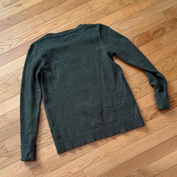 Pink Clover Dark Green Crew Neck Sweater - Picture 8 of 8